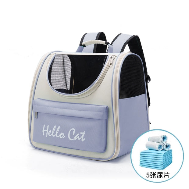 Outdoor Portable School Bag Backpack Large Capacity Cat Cage